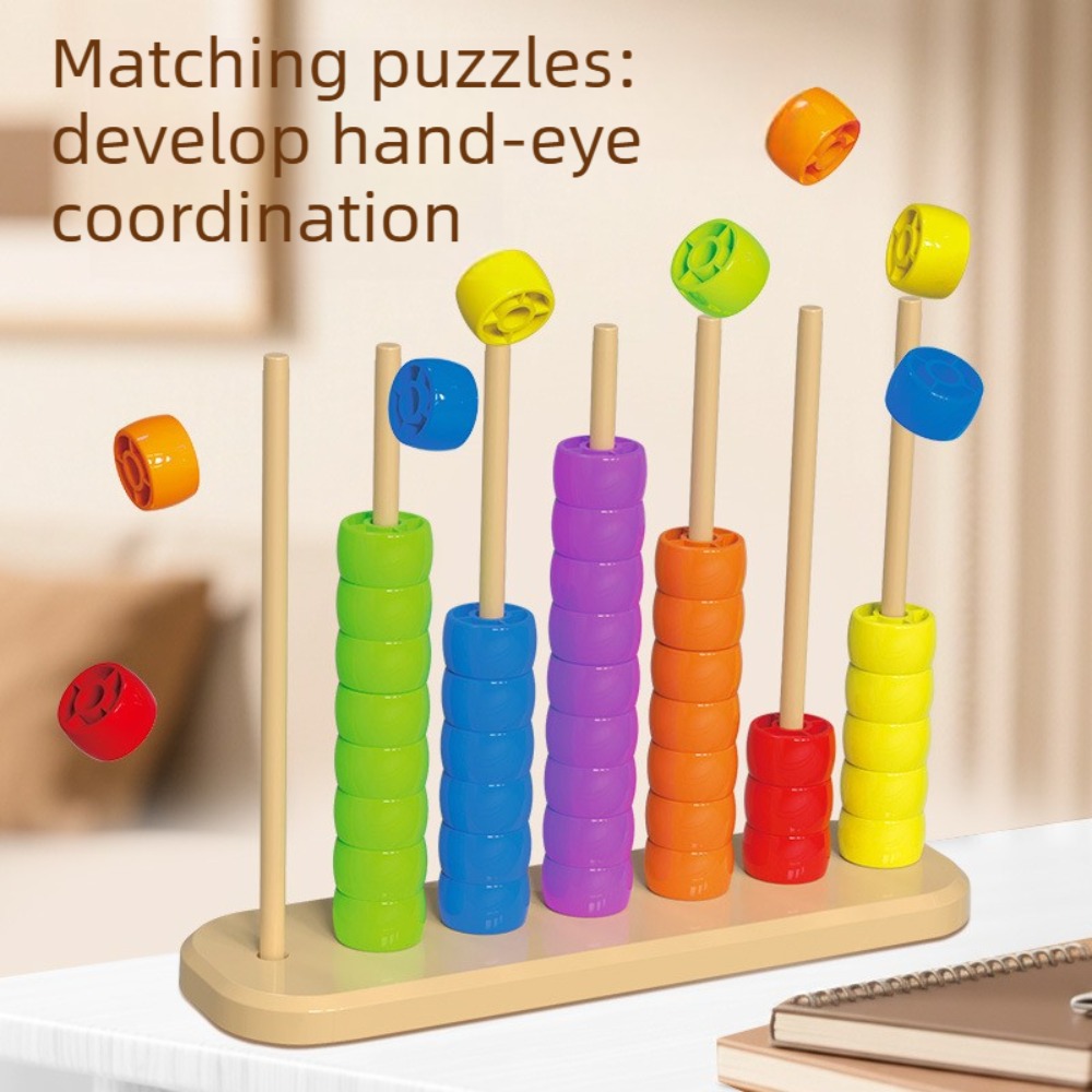 Abacus Counting Bead - لعبة تطابق الخرز للأطفال - لوحة