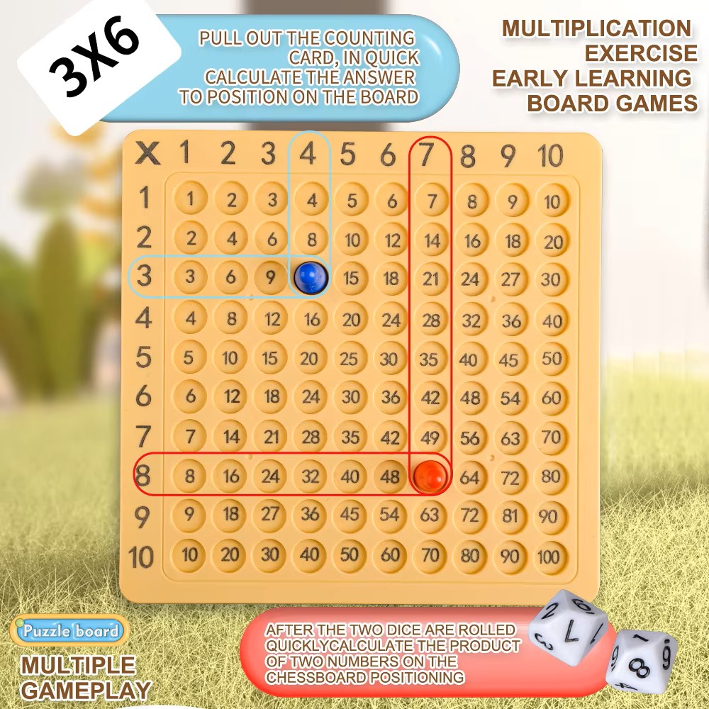 Kids Education Table - لوحة الضرب 99 قطعة، لعبة مونتيسوري