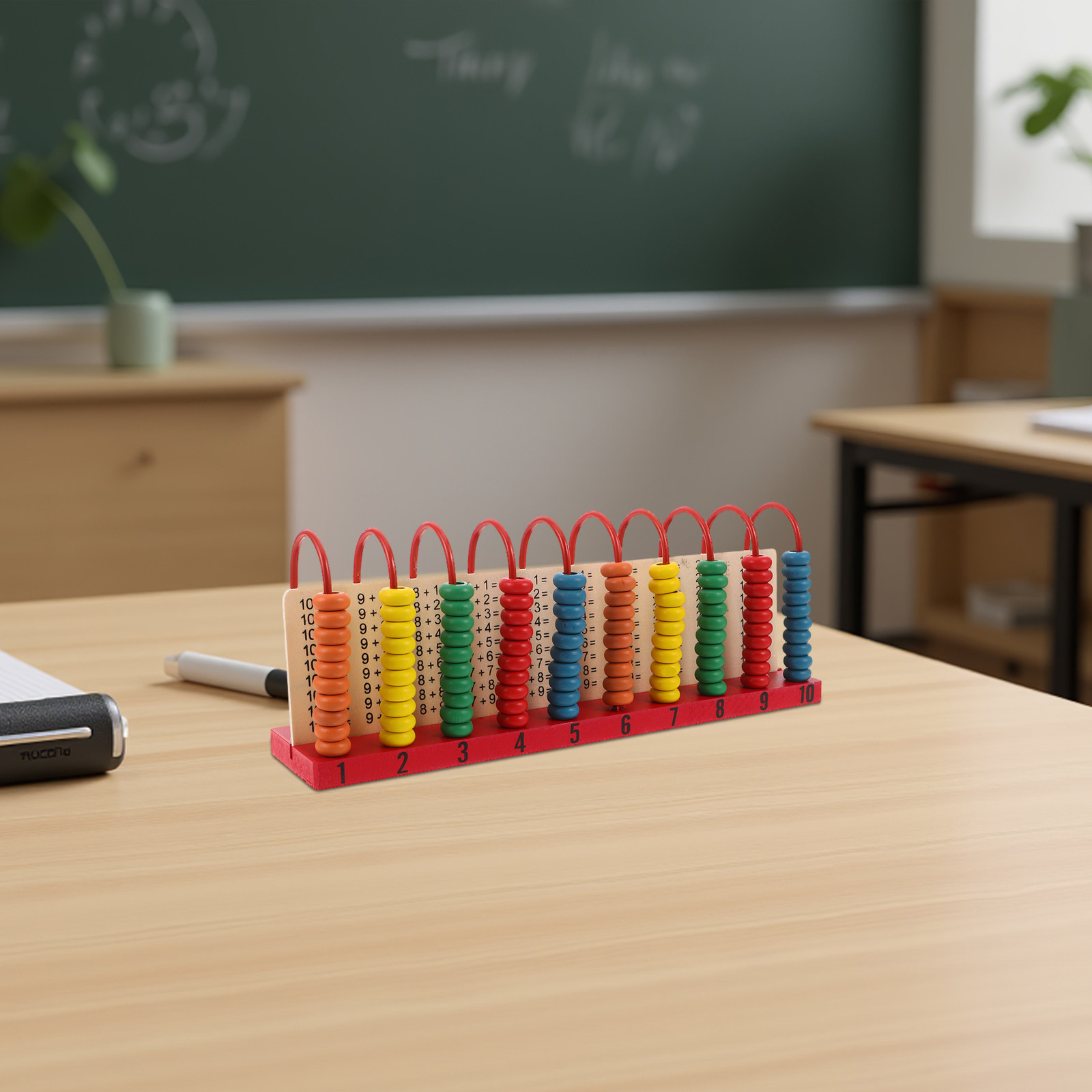 Abacus Counting Bead - عداد خشبي للأطفال لتعلم الرياضيات، الجمع
