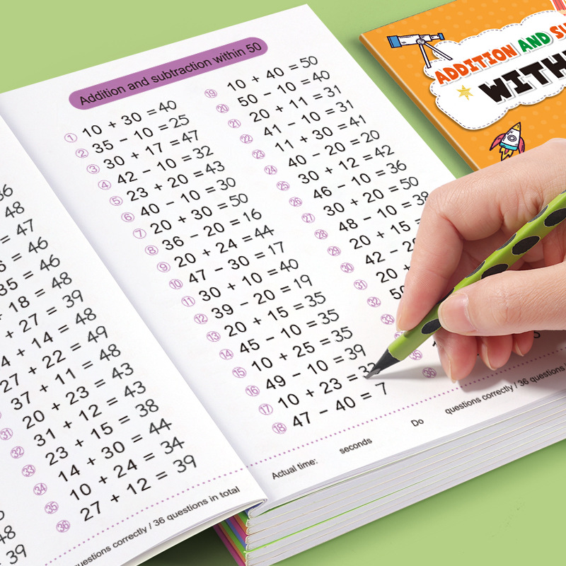 64 صفحة من تمارين الرياضيات ال - مراجعة Kids Education Calculator وسعره