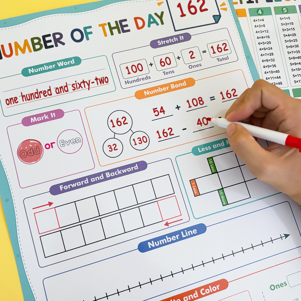 ملصقات تعليمية قابلة لإعادة ال - مراجعة Kids Education Calculator وسعره